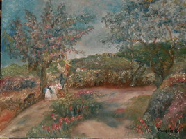 La cueillette des cerises, d'après Renoir