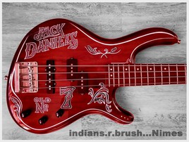 guitar bass airbrush design ... indians.r.brush Nimes