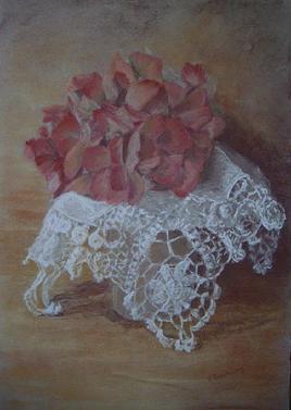 Hortensia et dentelle