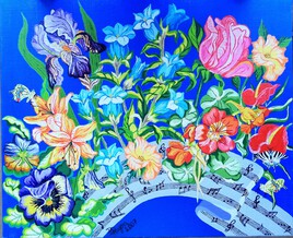la musique et ses fleurs