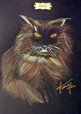 Collections de 12 &oelig;uvres  Chats Dieux   ARES