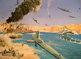 Bombardement sur Malte.