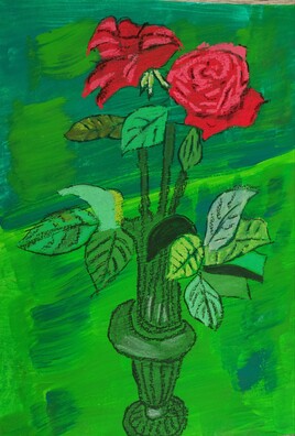 Roses en vase
