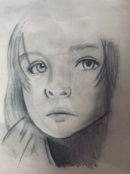 Portrait r&eacute;alis&eacute; &agrave; la main.