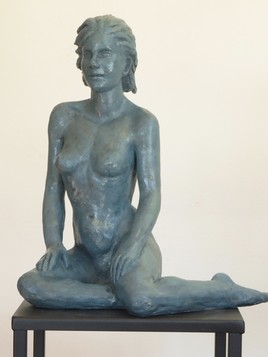 Randa Statue Sculpture terre cuite Art du Nu Design couleur bronze