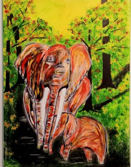 Famille éléphants Famille éléphants