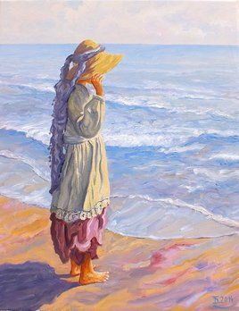 Carmen au bord de la mer