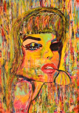 Lady with split leave