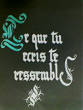 ce que tu ecris te ressemble