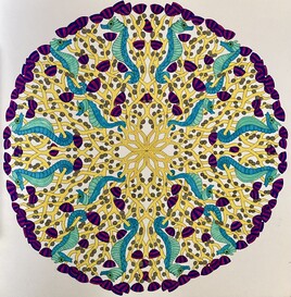 Mandala aux hippocampes