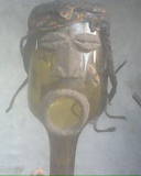 masque bouteille: femme sahouè