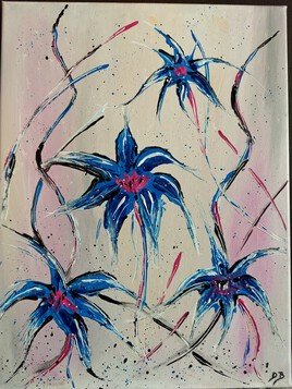Fleurs bleues