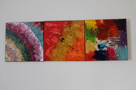 Tableau moderne &agrave; la peinture acrylique pour la d&eacute;coration, peinture d'art contemporain sur toile