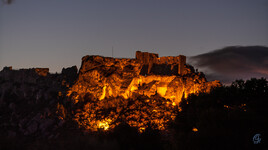 Chateau des Baux de Provence la nuit