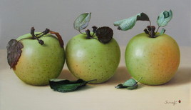 Les fruits en ligne,(24 x 41 cm) 6M
