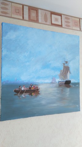 Port&eacute; par les flots