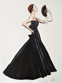 Mon illustration. Une robe Christian Dior de 1949