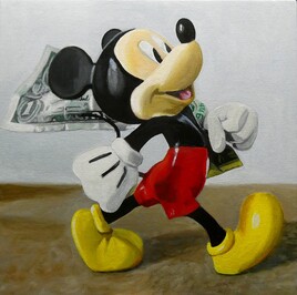 MICKEY ONE DOLLAR  (Acrylique )