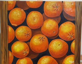 Une caisse d'oranges