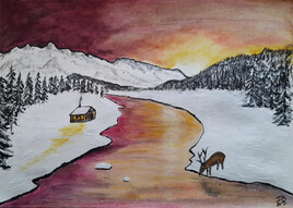 "Christmas time in the mountains"