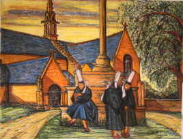 Pr&egrave;s de l'&eacute;glise...