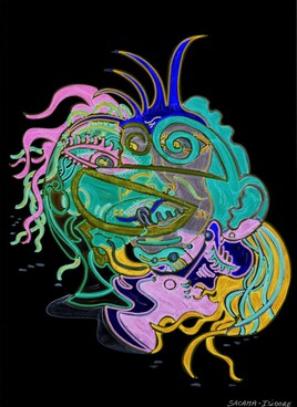 "Elles ne le voient pas, mais elles le ressentent. À travers l’écran, ses œuvres parlent.