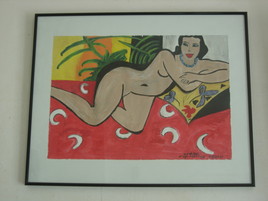 Femme nue (rouge) d'après Matisse