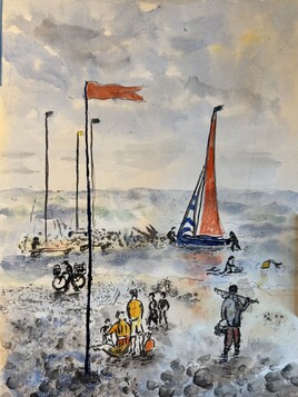 Mar&eacute;e basse &agrave; cayeux