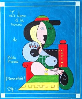 Revisite de  Femme à la Montre de P. Picasso