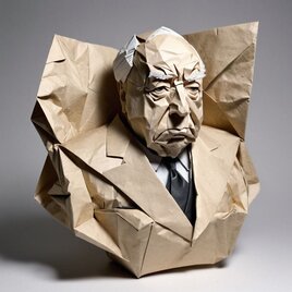 Alfred Hitchcock origami