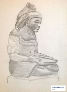 D4 DESSIN Série : Egypte antiquité Le Scribe