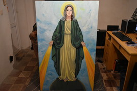 virgin mary painting