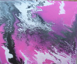 Abstrait rose argenté