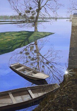 Loire en crue à Ingrandes sur Loire - Ruisseau de la Combaudière et Boire de Ponet