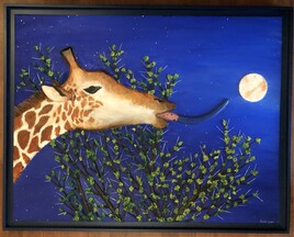 Girafes au clair de lune 11 ( Décrocher la lune )