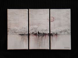 Un village sous la lune