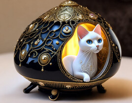 Le chat de Fabergé