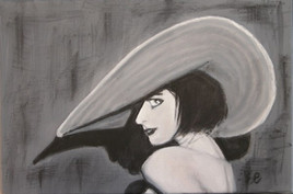 la dame au chapeau 1