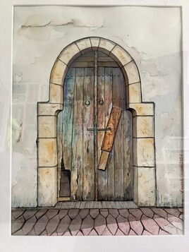 Vieille porte Romane