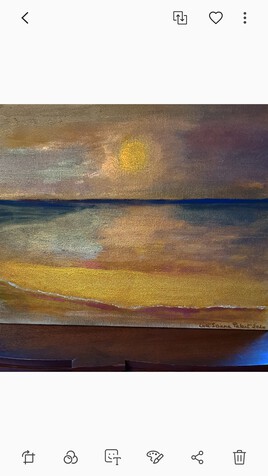 coucher de soleil sur la mer