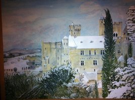 Château de Beynac sous la neige
