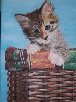 Chaton dans son panier