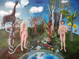 Ève et Adam dans le jardin d'Eden