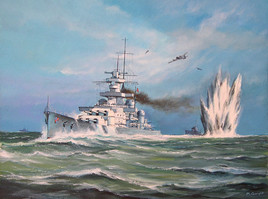 Le cuirassé Scharnhorst .
