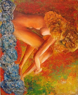 SUR UN NUAGE DE FLEURS BLEUES