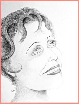 Edith Piaf (1915-1963) / Drawing Edith Piaf (1915-1963)