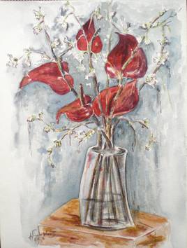 bouquet d'anthuriums