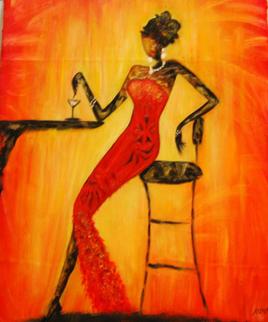 la dame  au cocktail