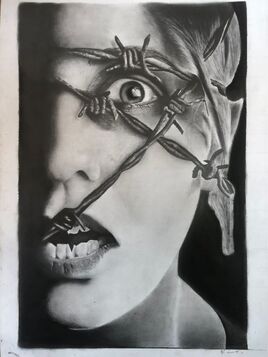 Femme blanche portrait