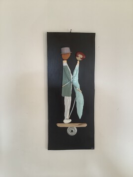 Les amoureux en &eacute;quilibres couleur mente a l eaux